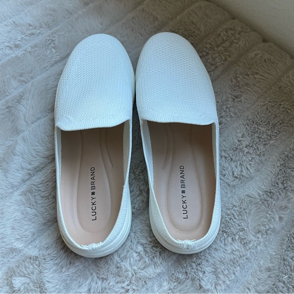 Lucky Brand Shoes - Lucky Brand Women's White Slip-On Shoes size 7.5